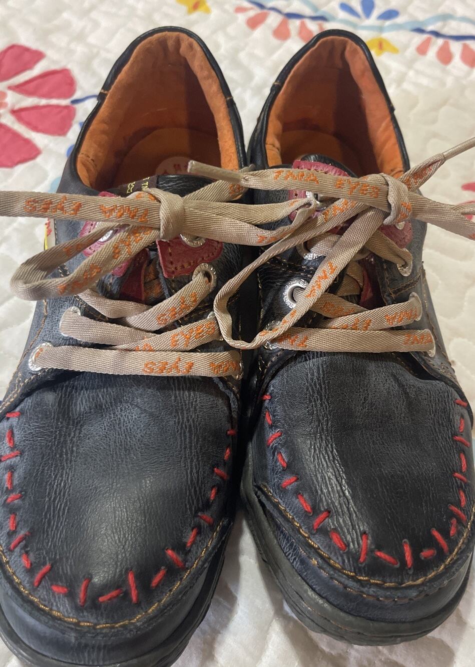 Tma Eyes Leather Stitched Shoes Sneakers Women’s 7 EU 38